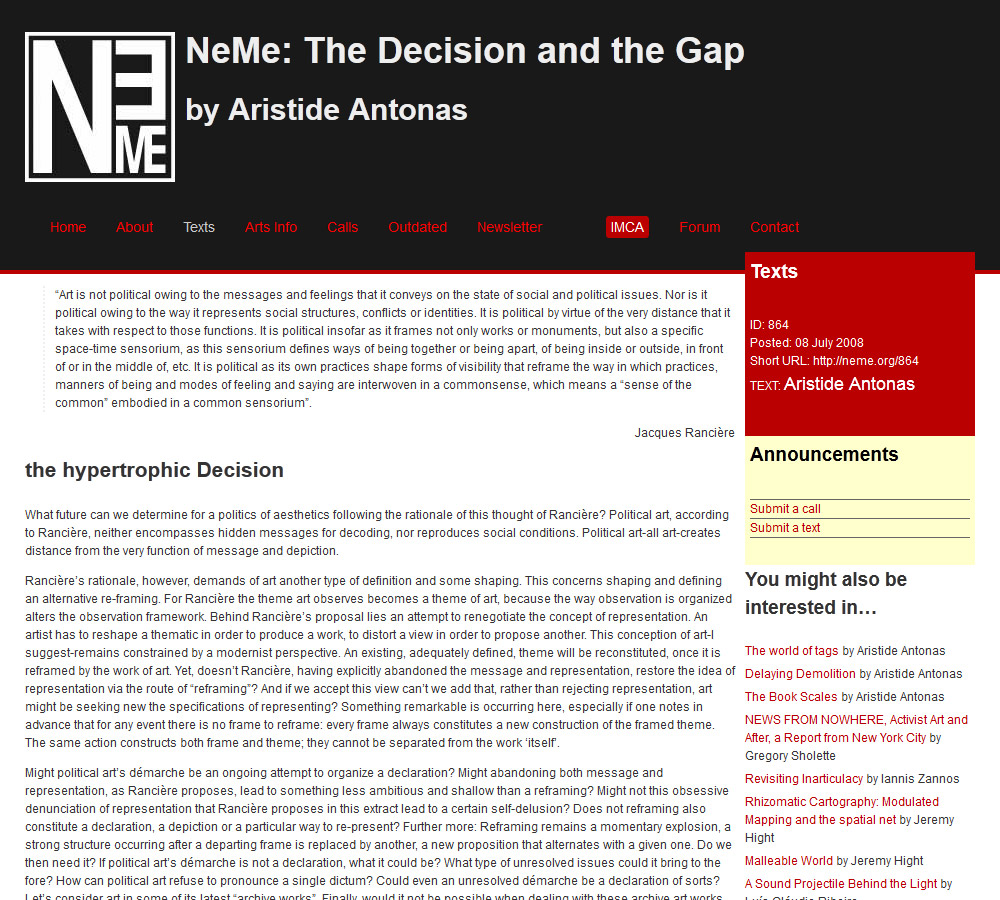 The Decision and the Gap